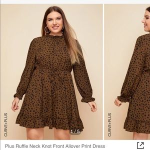 Black and brown Shein dress